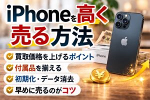 iPhoneを高く売る方法｜買取価格を上げるポイントを徹底解説