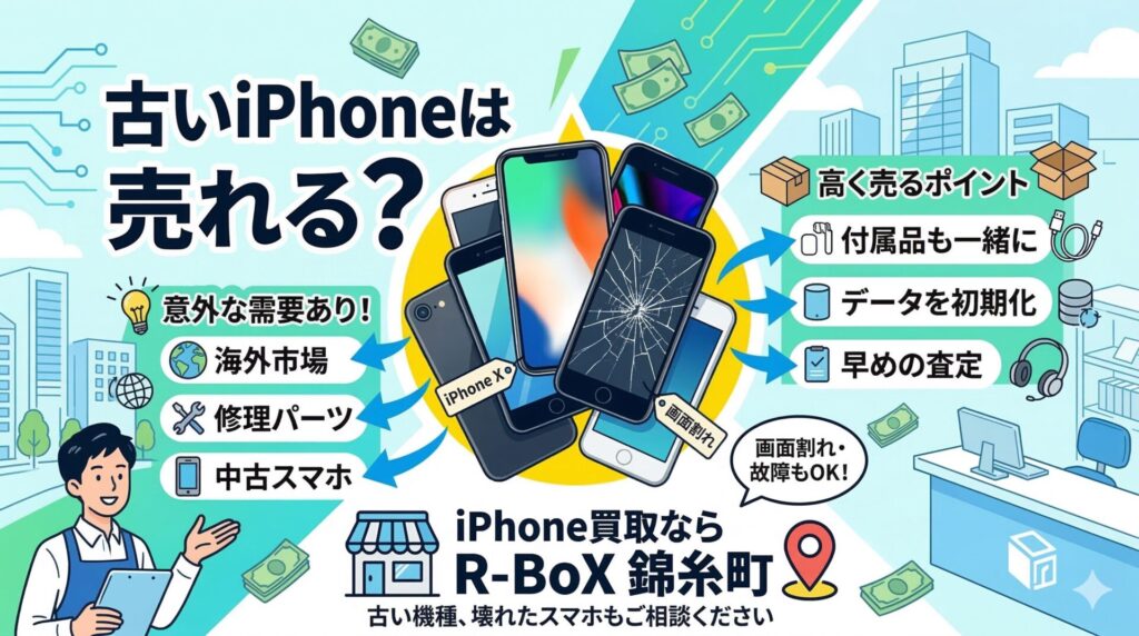 古いiPhoneは売れる？処分する前に知っておきたい買取について